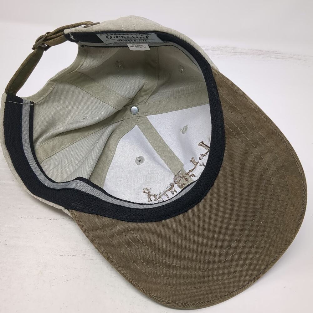 L.L. Bean Baseball Cap Beige Brown One Size Fly Fishing Imperial Slideback Hat - Picture 7 of 9
